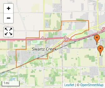 Area schools map